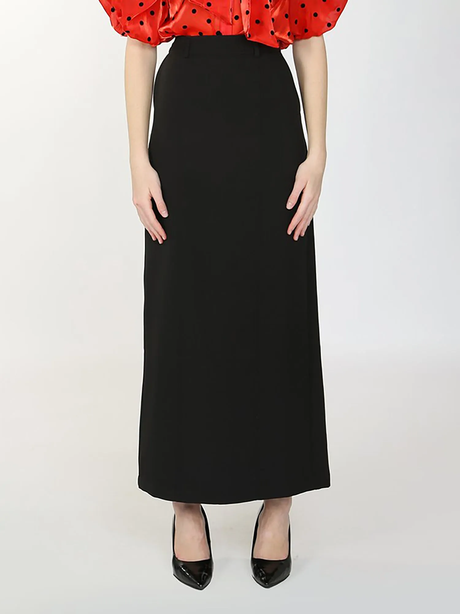 Beulah Straight High Waist Maxi Skirt