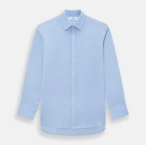 Blue Herringbone Mayfair Shirt