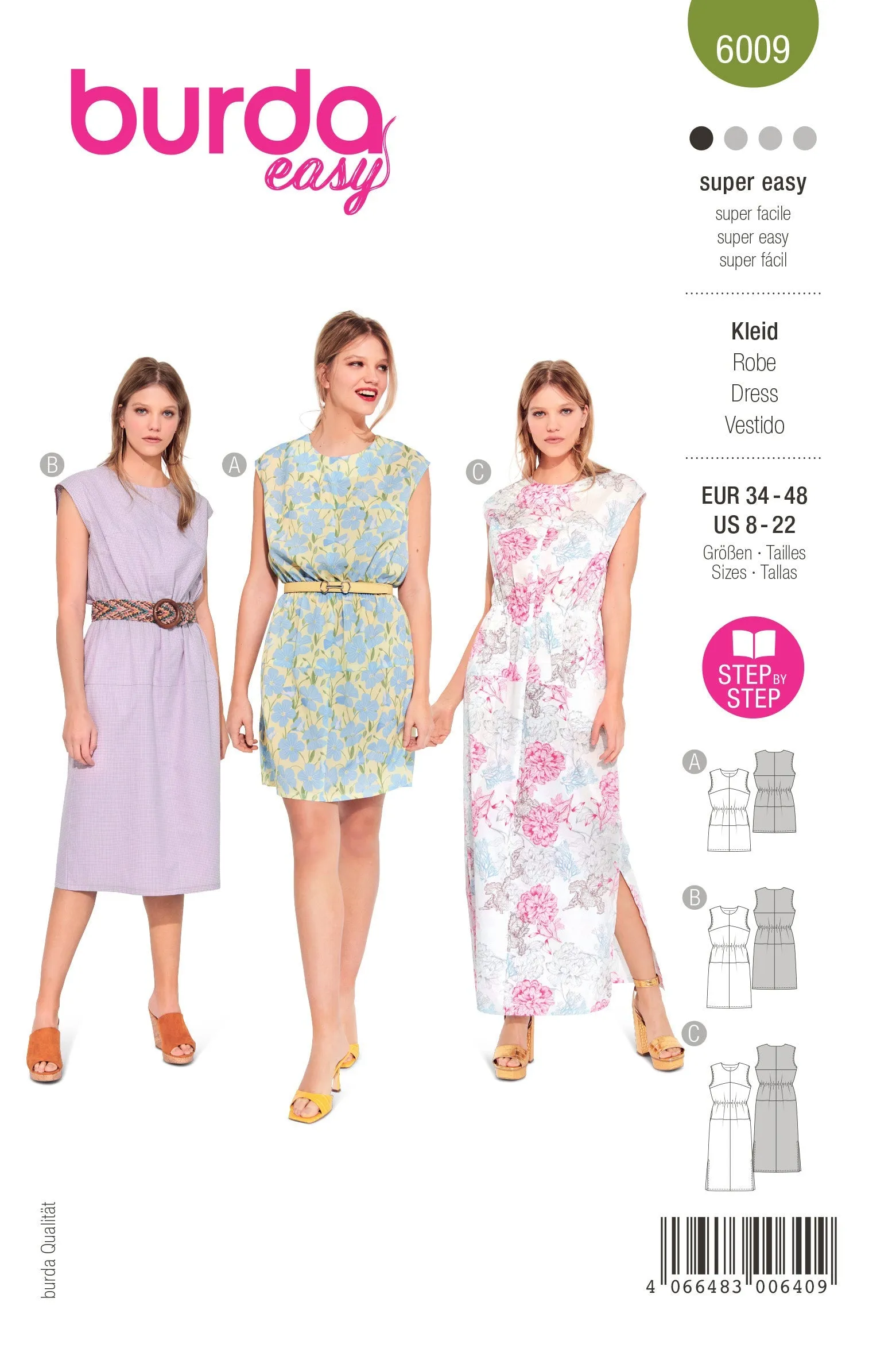 Burda Style Pattern 6009 EASY Dress