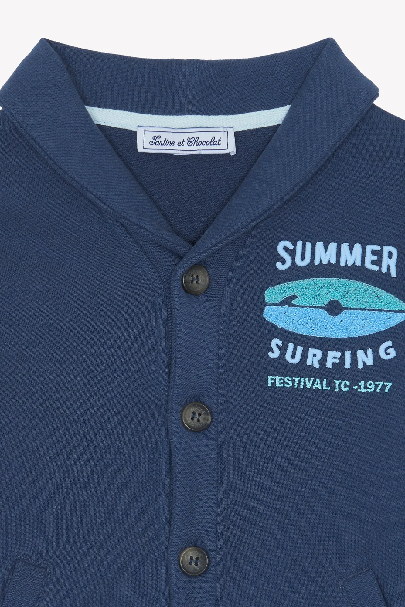 Cardigan - Navy Summer Surfing