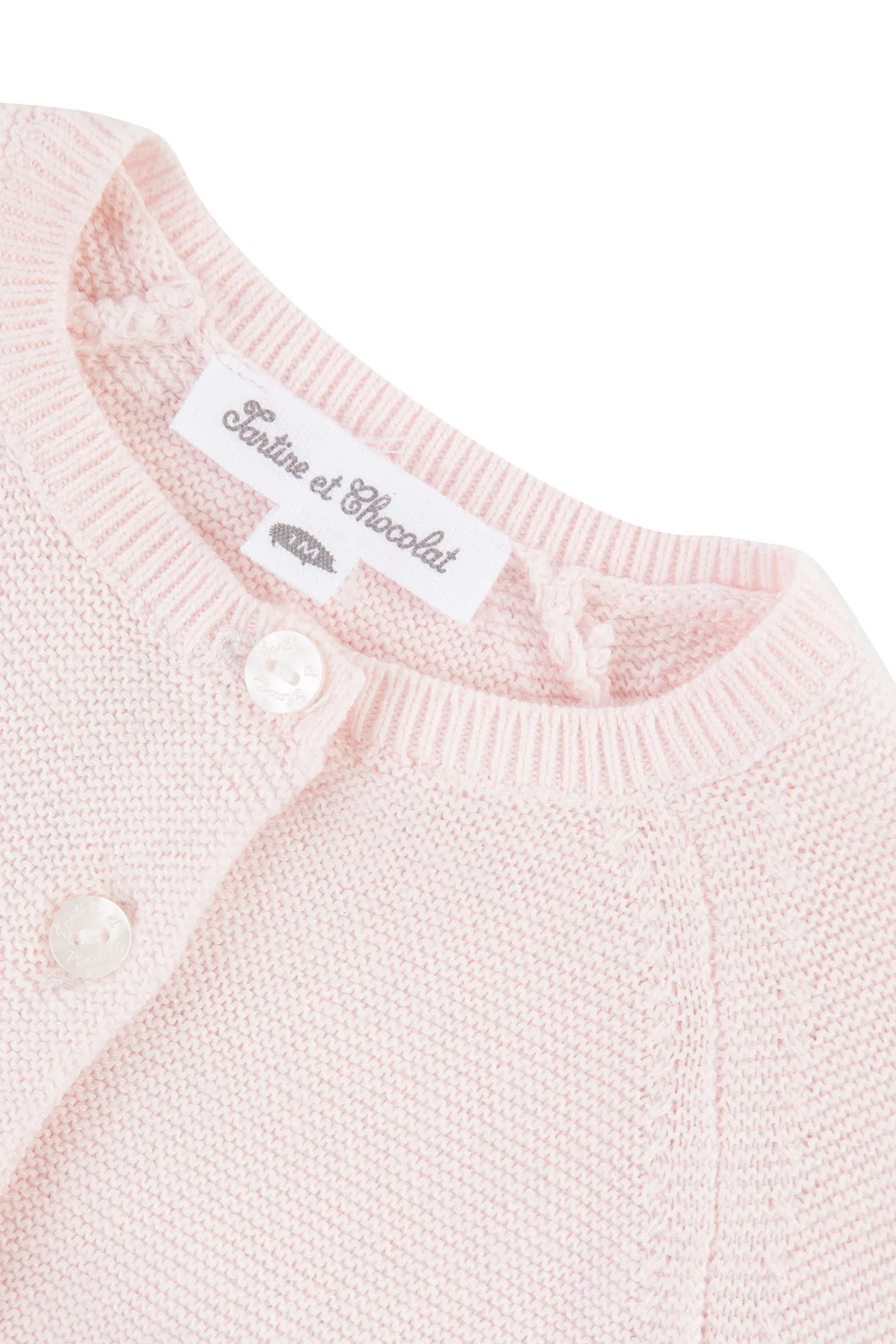 Cardigan - Pale pink point