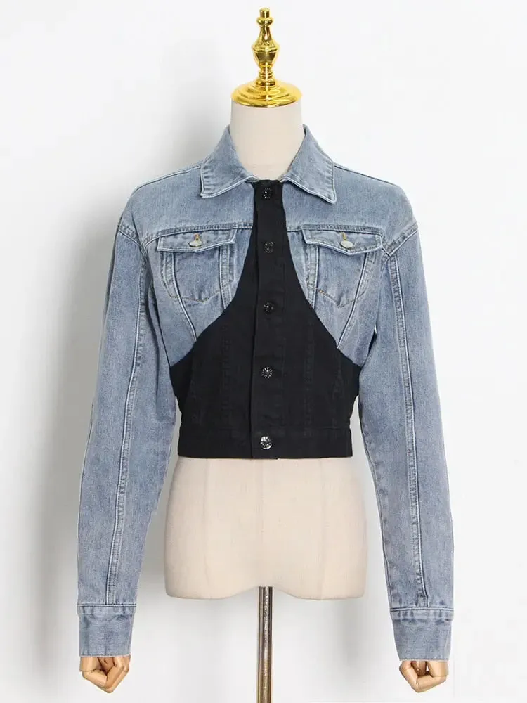 Chic Designer Denim Jacket & Jean Outfit