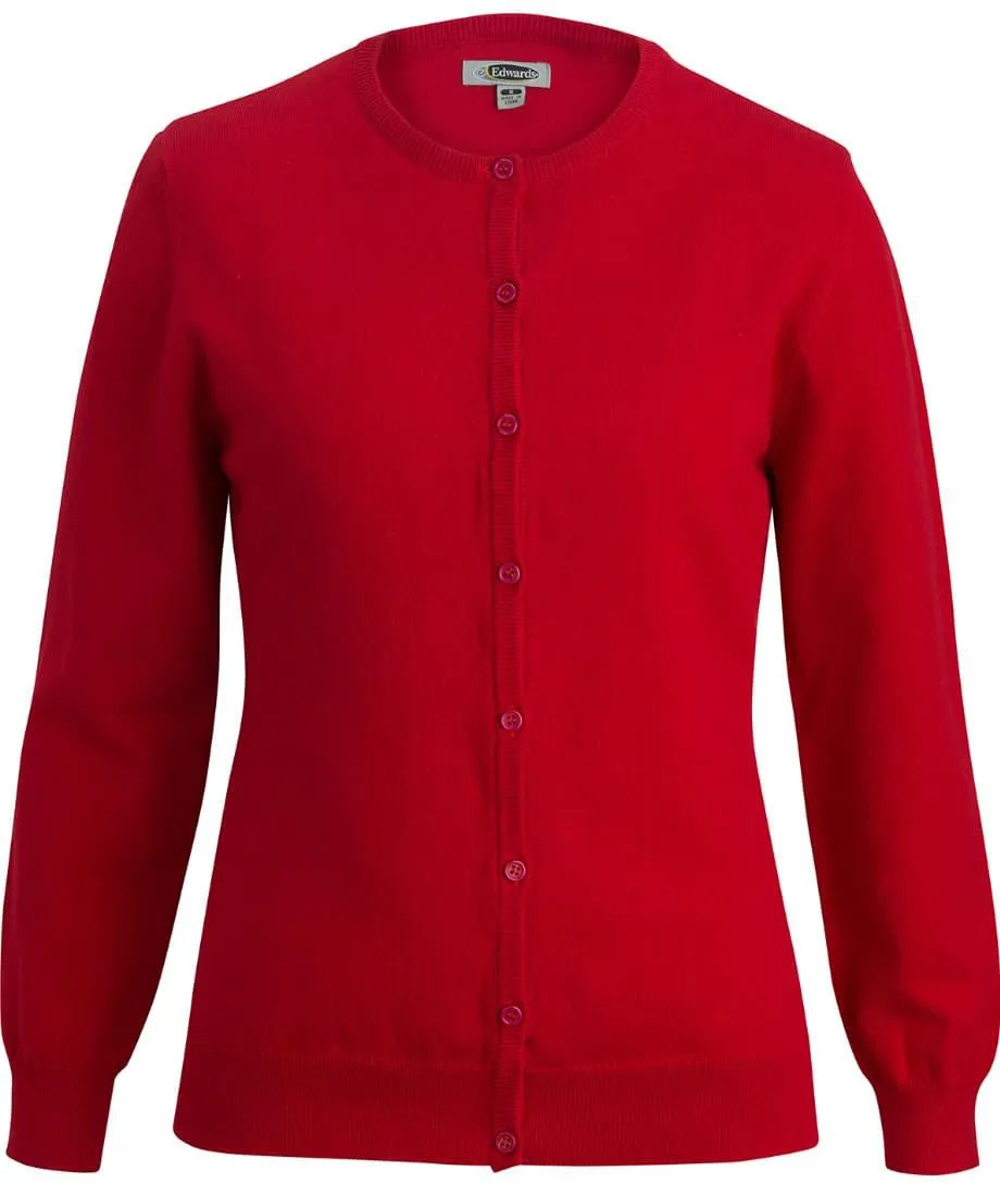 Edwards Ladies Jewel Neck Cardigan