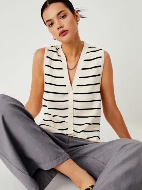 Effortless Charming Stripe Vest