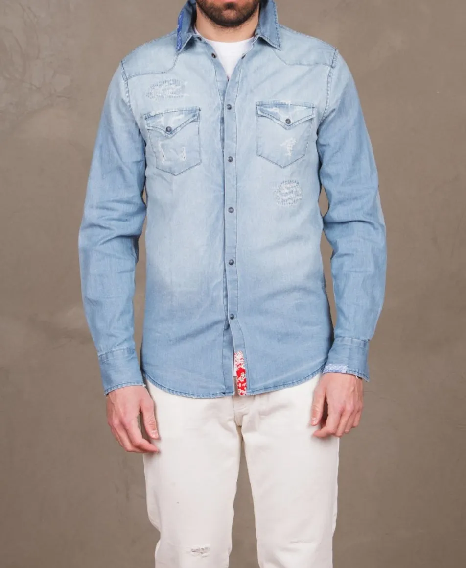 EN AVANCE CAMICIA DENIM UOMO  CK236 4452P