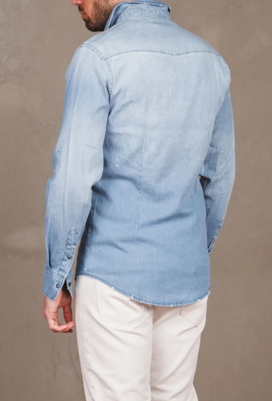 EN AVANCE CAMICIA DENIM UOMO  CK236 4452P