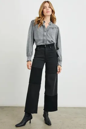 Getty Crop - Black Patchwork