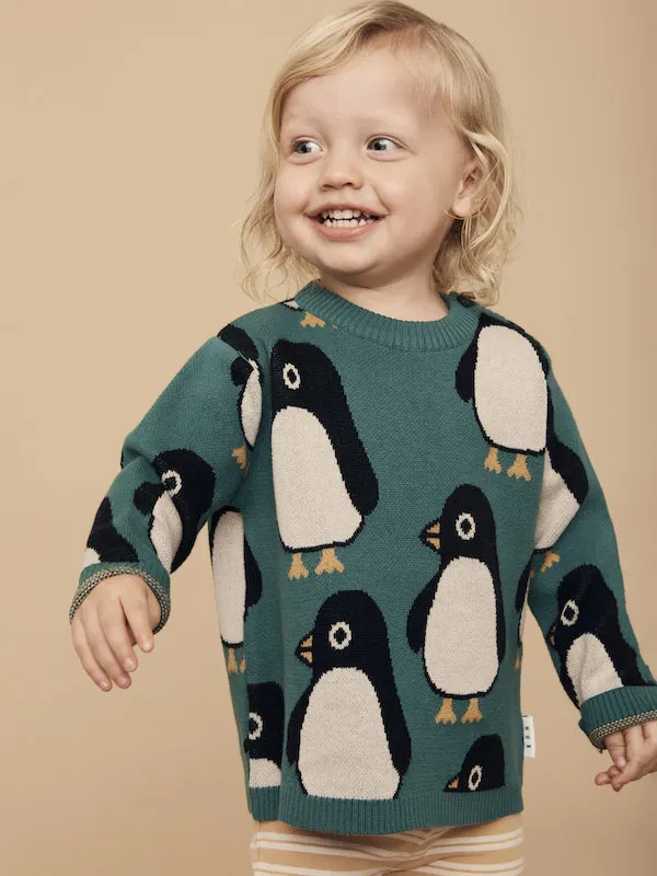 Huxbaby Penguin Knit Jumper