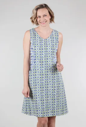 Ikat Mix Easy Pocket Dress, Garden