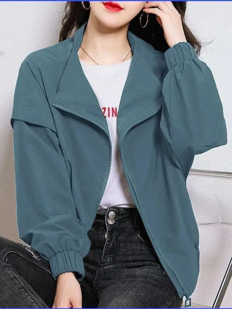 Jackets for Women Spring Autumn 2023 New Long-sleeved Jacket Versatile Oversized Loose Women's Coats Fashion Casual Clothes Tops