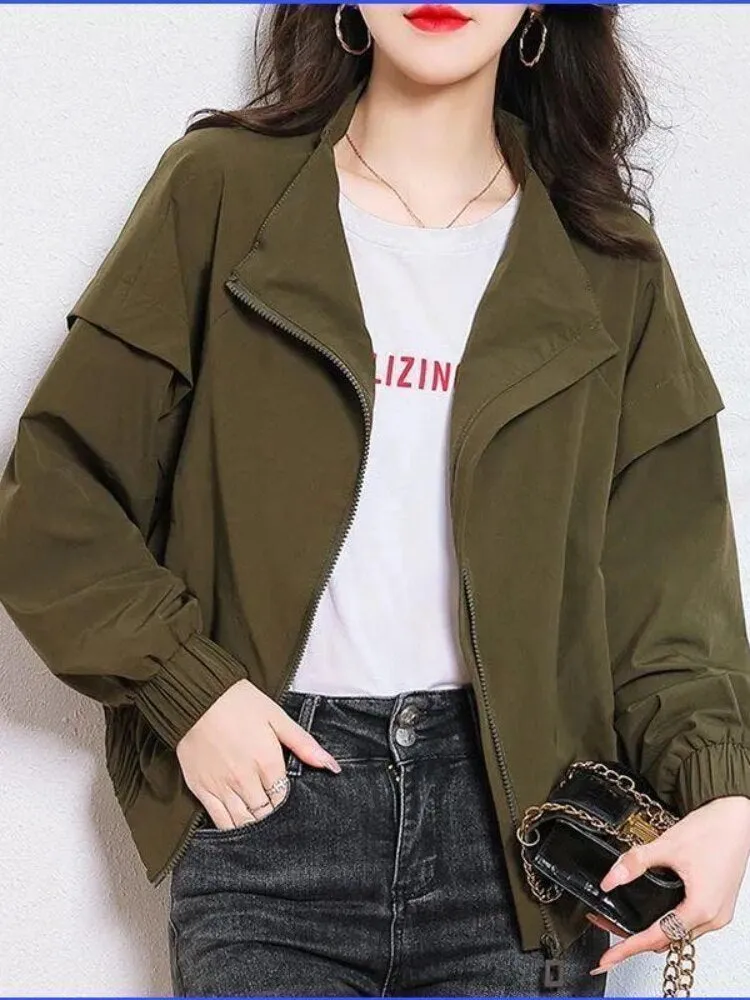 Jackets for Women Spring Autumn 2023 New Long-sleeved Jacket Versatile Oversized Loose Women's Coats Fashion Casual Clothes Tops