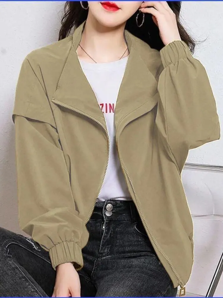 Jackets for Women Spring Autumn 2023 New Long-sleeved Jacket Versatile Oversized Loose Women's Coats Fashion Casual Clothes Tops