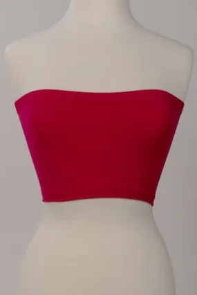 Just That Easy Red Bandeau Top