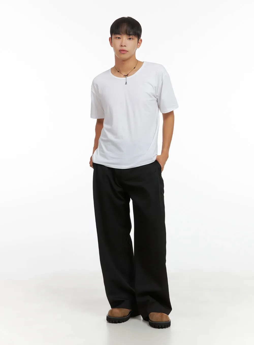 Men's Sophisticated Wide Leg Trousers CO408