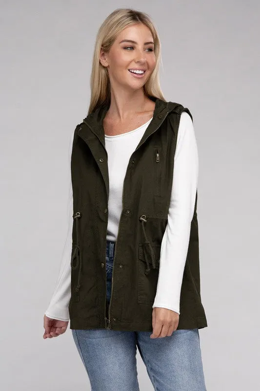 Military Hoodie Vest *More Colors!