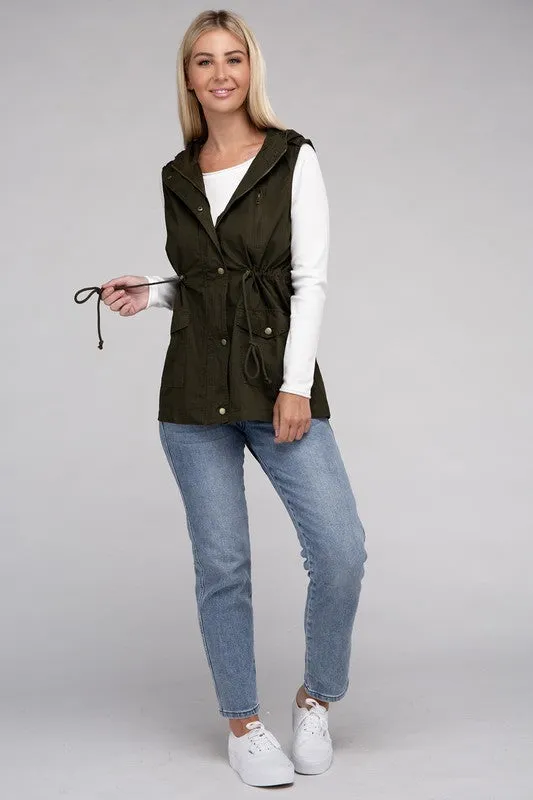 Military Hoodie Vest *More Colors!