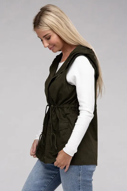 Military Hoodie Vest *More Colors!