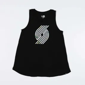 Portland Trail Blazers New Era Women's Tie Dye Pinwheel Sleeveless Tunic