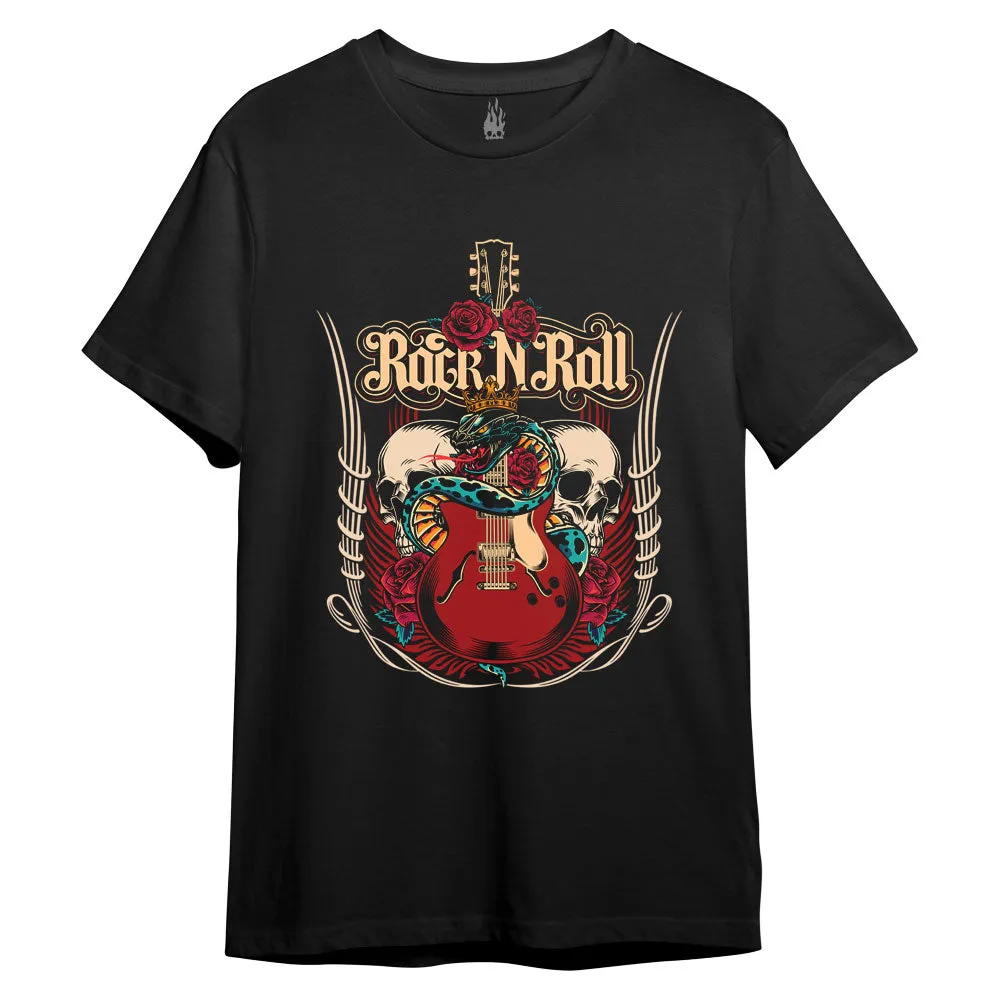 Rock N' Roll Skull & Snake