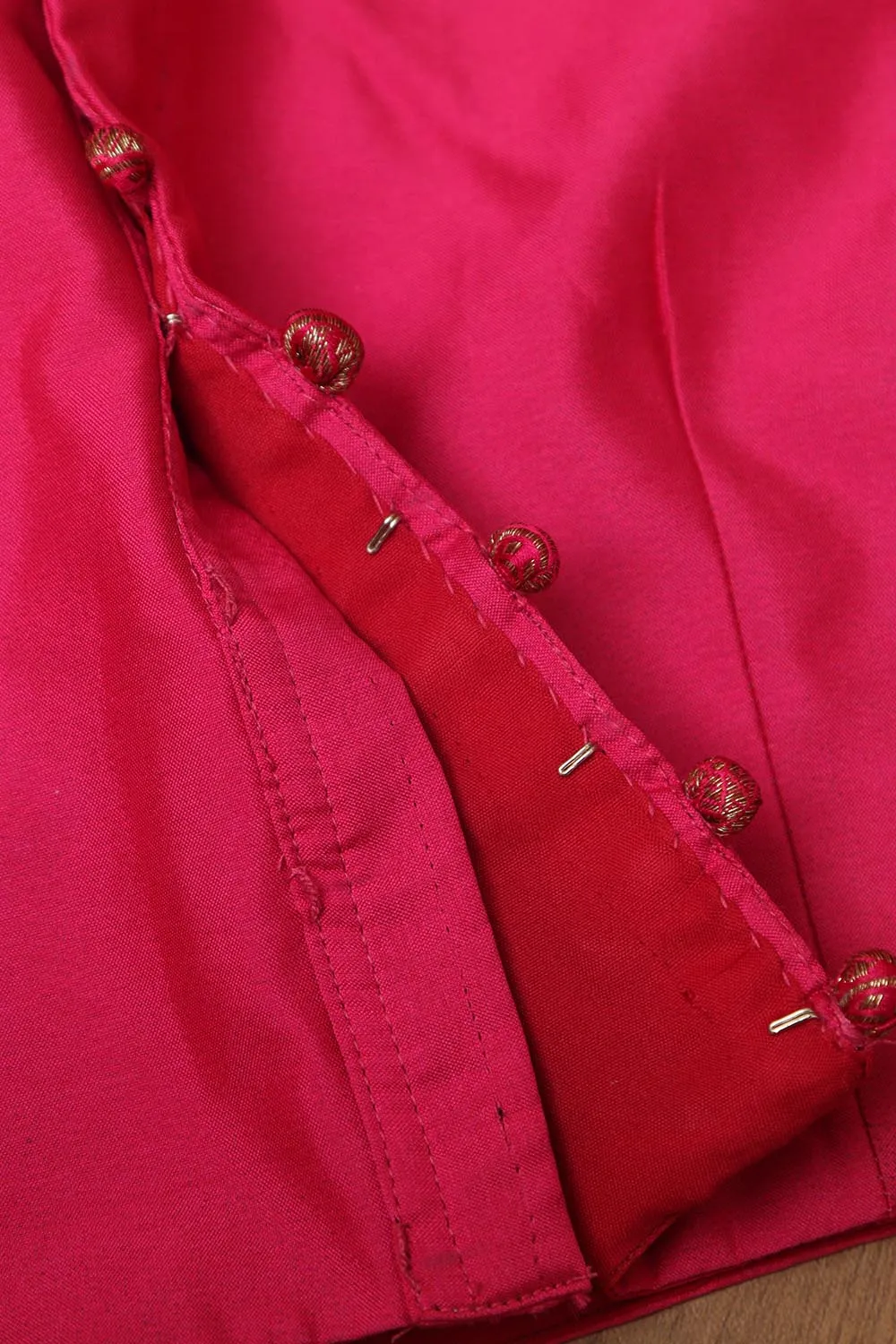 Stunning Pink Plain Silk Non Padded Blouse With Banarasi Border