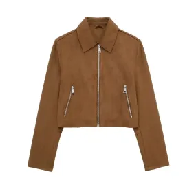 Wrenna Faux Suede Jacket